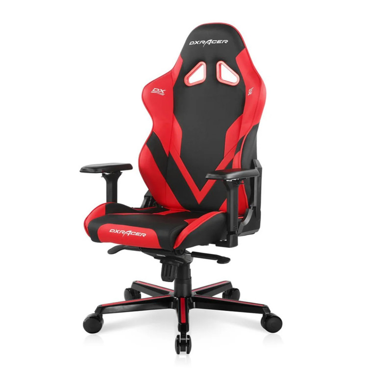 DXRacer Gaming Chair G Series PVC Leather Metal Frame 4D Armrest- Black/Red - كرسي